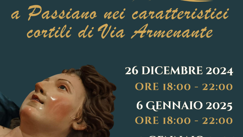 Cava de’ Tirreni: a Passiano, Presepe Vivente nei cortili di Via Armenante