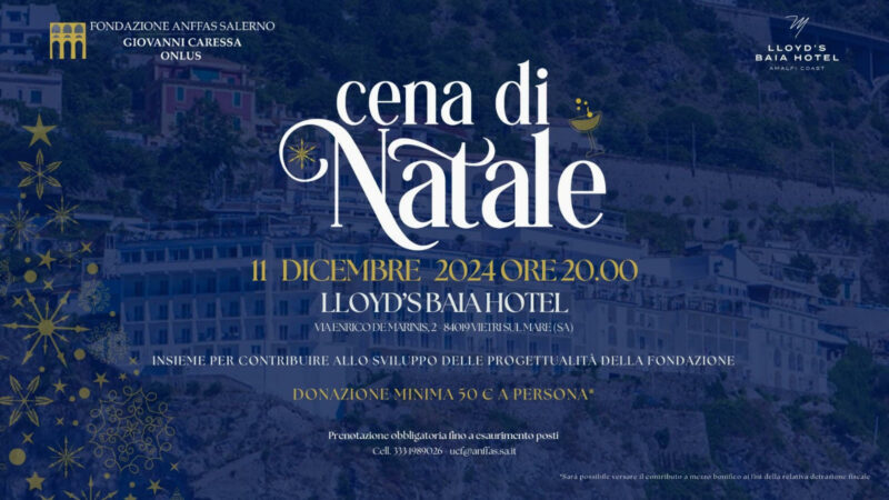 Salerno: Anffas, cena di Natale, conferenza stampa