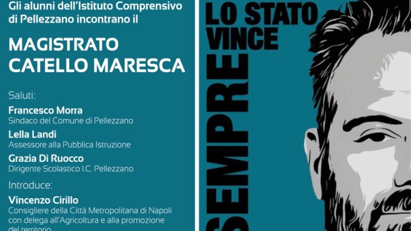 Pellezzano: alunni dell’IC incontrano magistrato Catello Maresca a teatro “Charlot” 