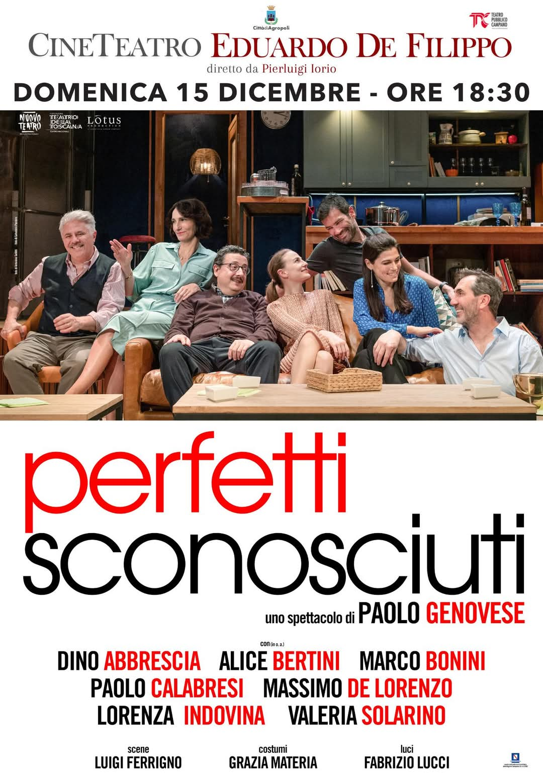 Agropoli: a Teatro De Filippo “Perfetti sconosciuti”  