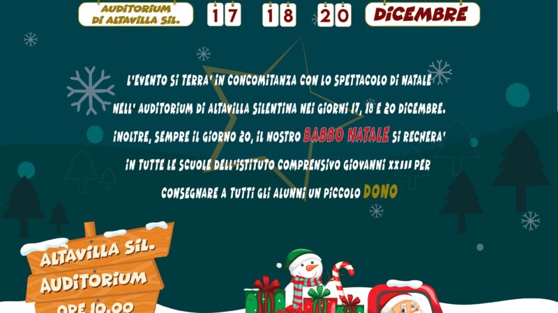 Altavilla Silentina: dono per ogni bambino, grazie a “Arriva Babbo Natale”