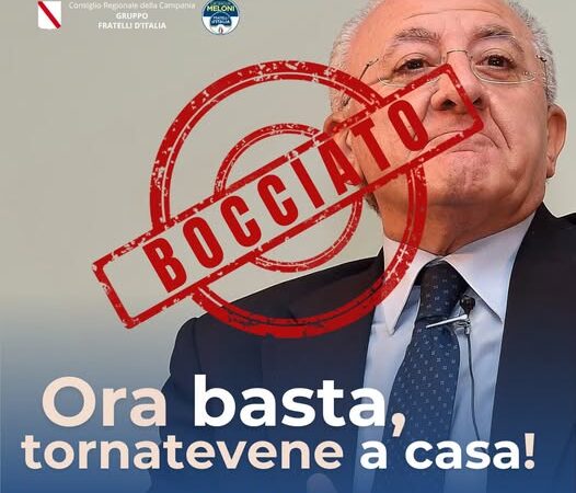 Regione Campania: consigliere Carpentieri “Governo De Luca basta, no a 3° mandato!”