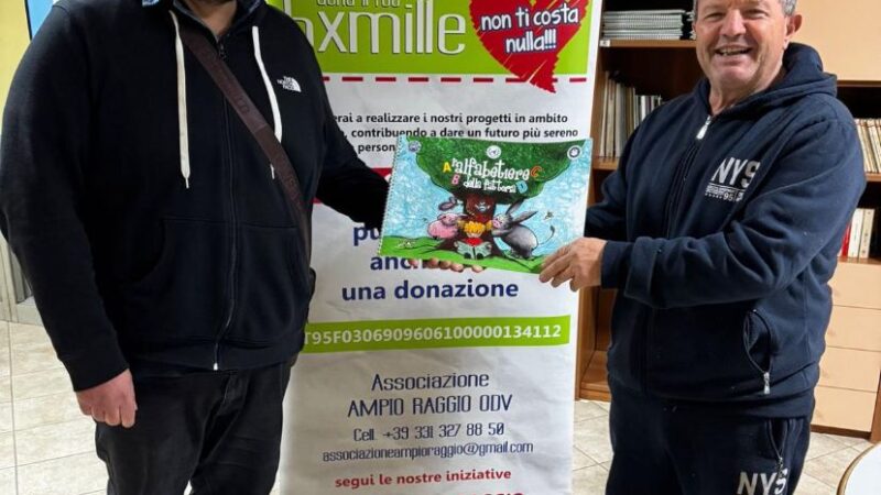 Boscoreale: Associazione Ampio Raggio ODV dona alfabetieri illustrati a biblioteca parrocchiale “Giovanni Lotti”