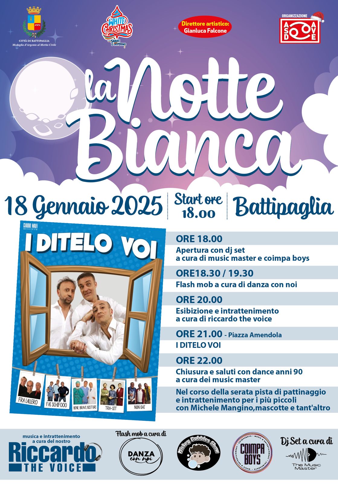 Battipaglia: “Notte Bianca” con I Ditelo Voi