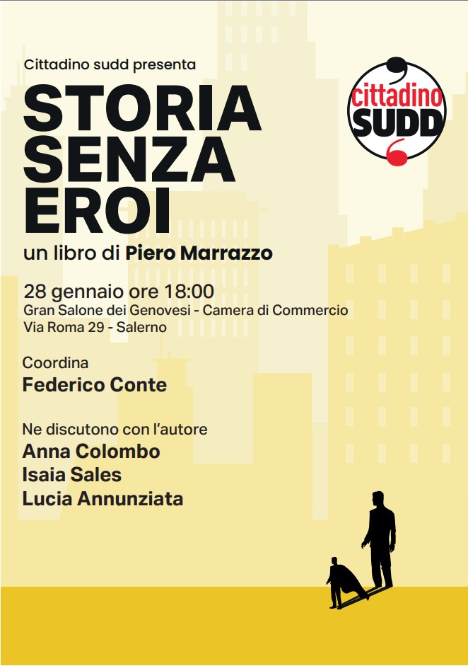 Salerno: Cittadino Sudd, Piero Marrazzo presenta suo libro “Storia senza eroi”