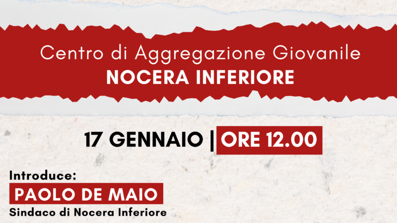 Nocera Inferiore: PD, Sanità, incontro pubblico