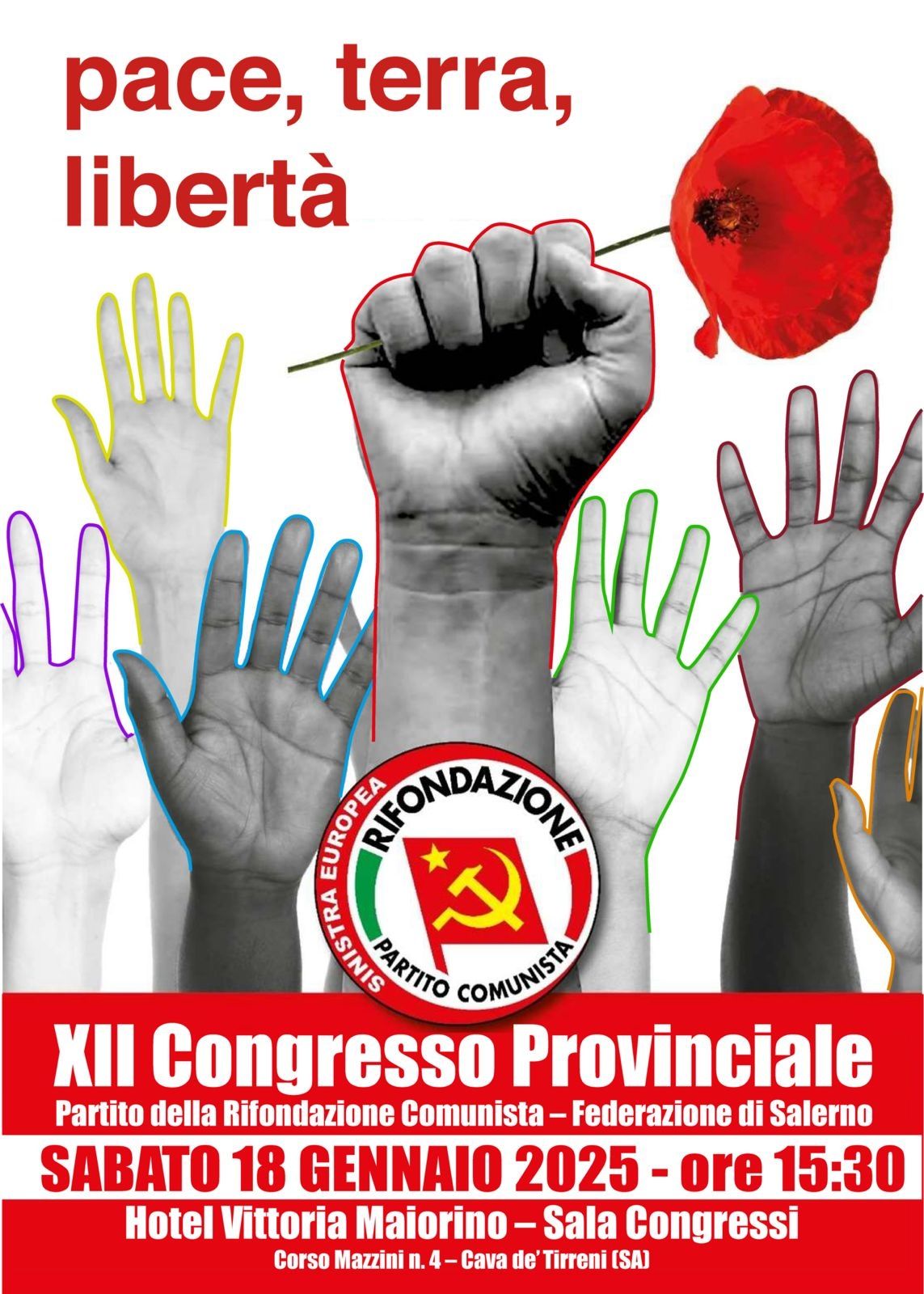 Salerno: Rifondazione Comunista, XII congresso provinciale