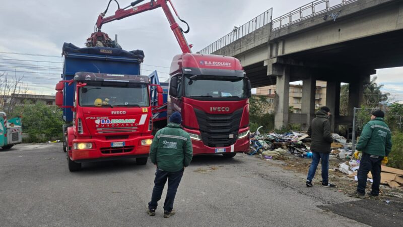 Pagani: area sottostante cavalcavia via Leopardi, pulizia e rafforzamento controlli