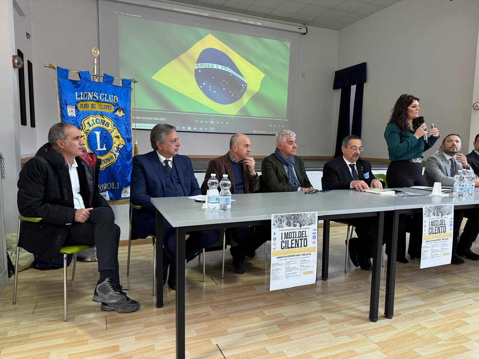 Agropoli: Lions, accorsato incontro “I Moti del Cilento” su Risorgimento Cilentano  