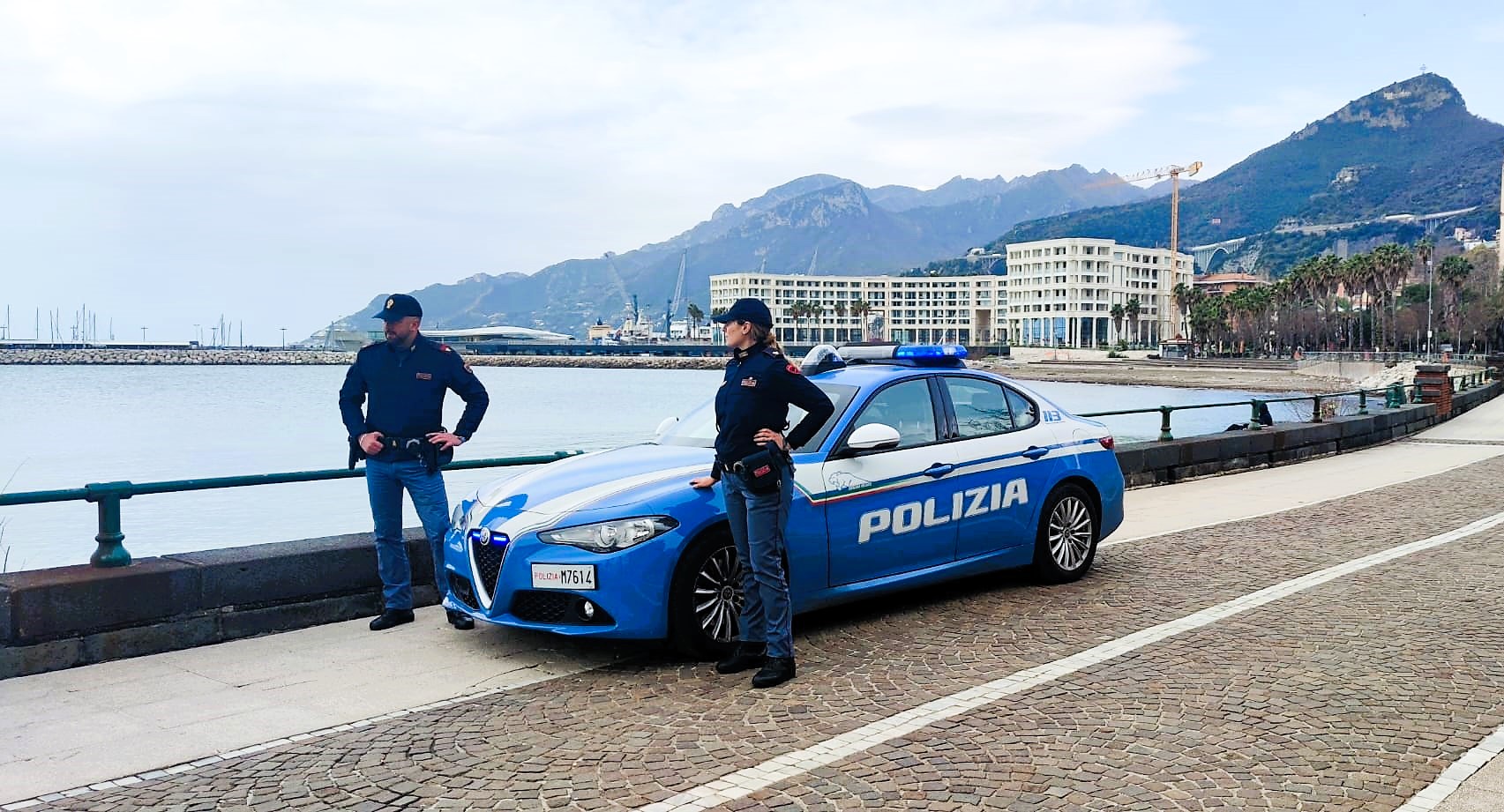 Salerno: Squadra Volante, lite su Lungomare, controllo territorio, intervento immediato