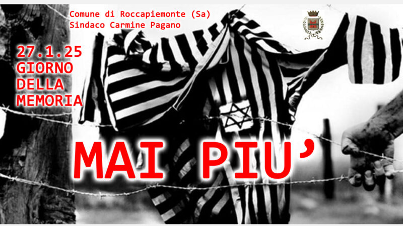 Roccapiemonte: Giorno della Memoria, targa commemorativa a vittime Shoah