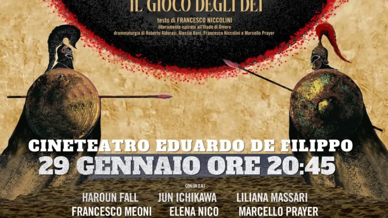 Agropoli: Teatro, al “De Filippo” Alessio Boni in “Iliade, il gioco degli dei”