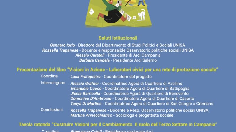 Battipaglia: progetto “Visioni in Azione”, presentazione libro e testimonianze delle comunità locali