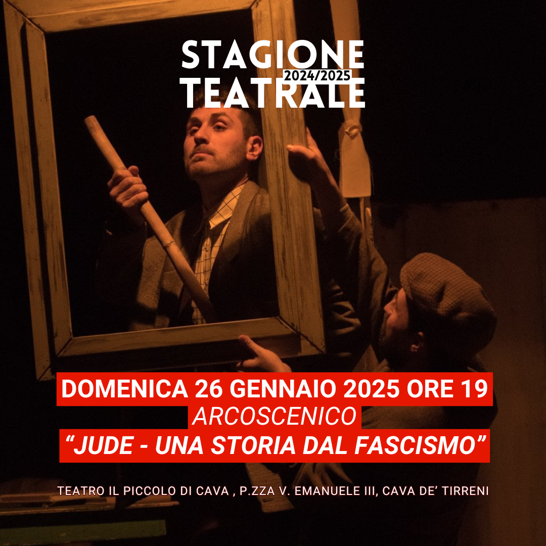 Cava de’ Tirreni: Arcoscenico, Giornata della Memoria a teatro  