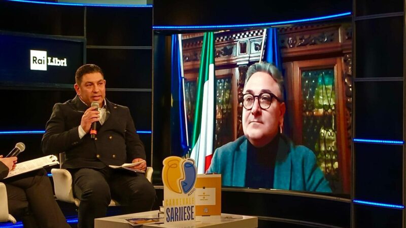 Sarno: “Carnevale Sarnese” a Sanremo con maschera storica di Alesio