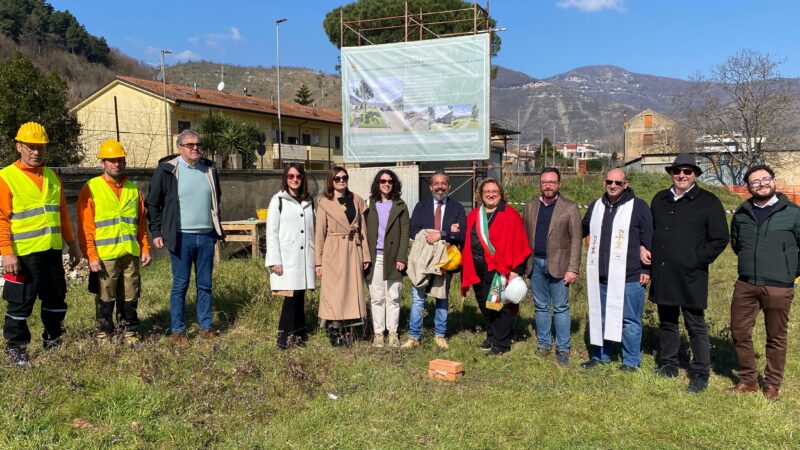 Castel San Giorgio: al via lavori nuovo teatro scoperto, posa simbolica prima pietra 