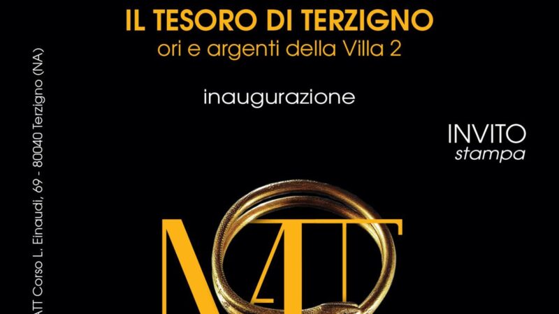 Terzigno: MATT, anteprima stampa nuovo spazio espositivo “Il Tesoro di Terzigno. Ori e argenti della Villa 2”