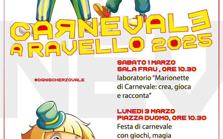 Ravello: Carnevale, 2 giorni tra giochi e magia 