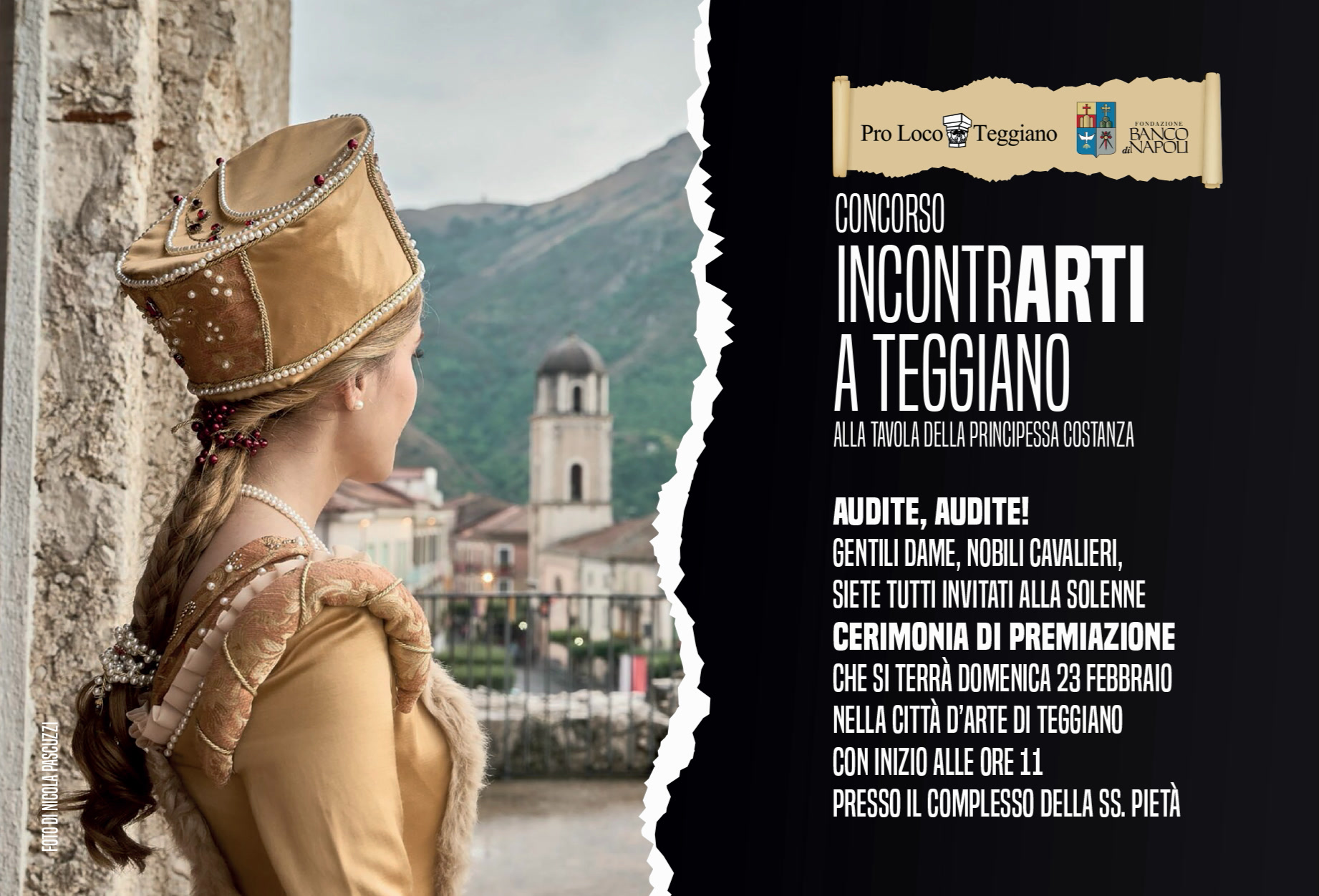 Teggiano: Pro Loco, premiazione “IncontrArti a Teggiano – Alla Tavola della Principessa Costanza”