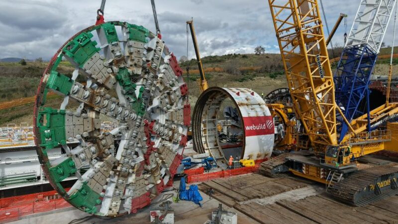 Campagna: Webuild, grande talpa meccanica in azione su I lotto linea ferroviaria AV Salerno-Reggio Calabria