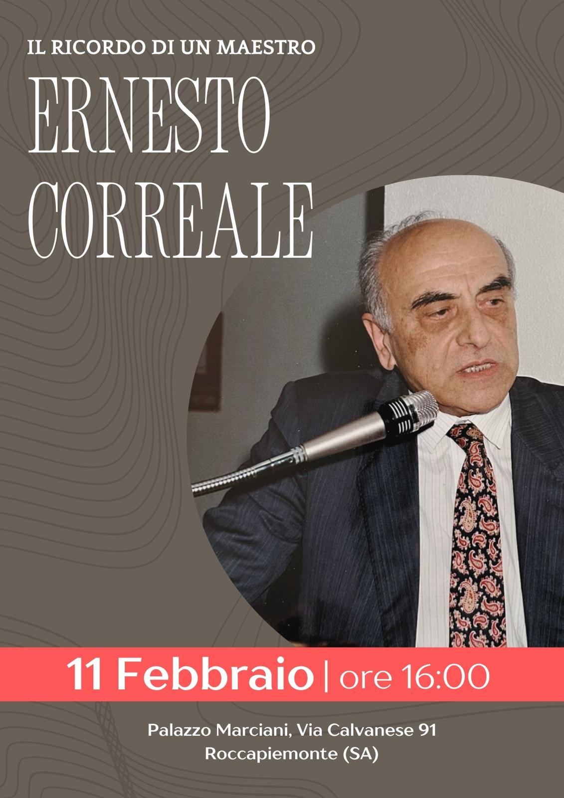 Roccapiemonte: ricordo del prof. Ernesto Correale a Palazzo Marciani