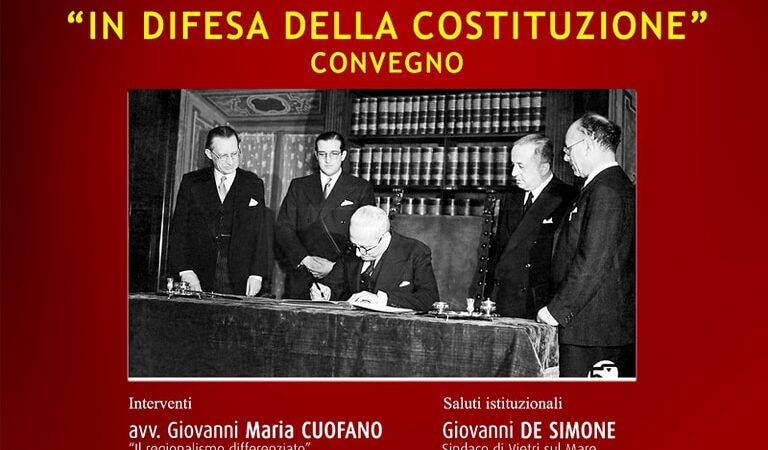 Vietri sul Mare: Carta Costituzionale, premierato e separazione carriere, convegno “A difesa della Costituzione”