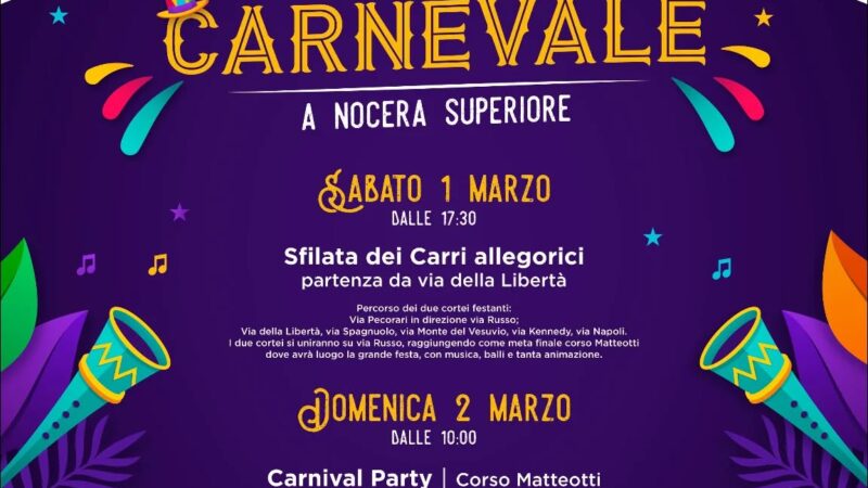 Nocera Superiore: Carnevale, presentate in aula consiliare iniziative