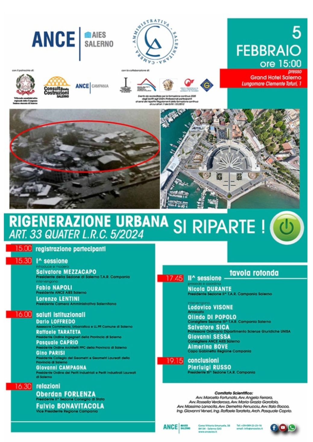 Salerno: Italia Nostra, convegno “Rigenerazione Urbana si Riparte”