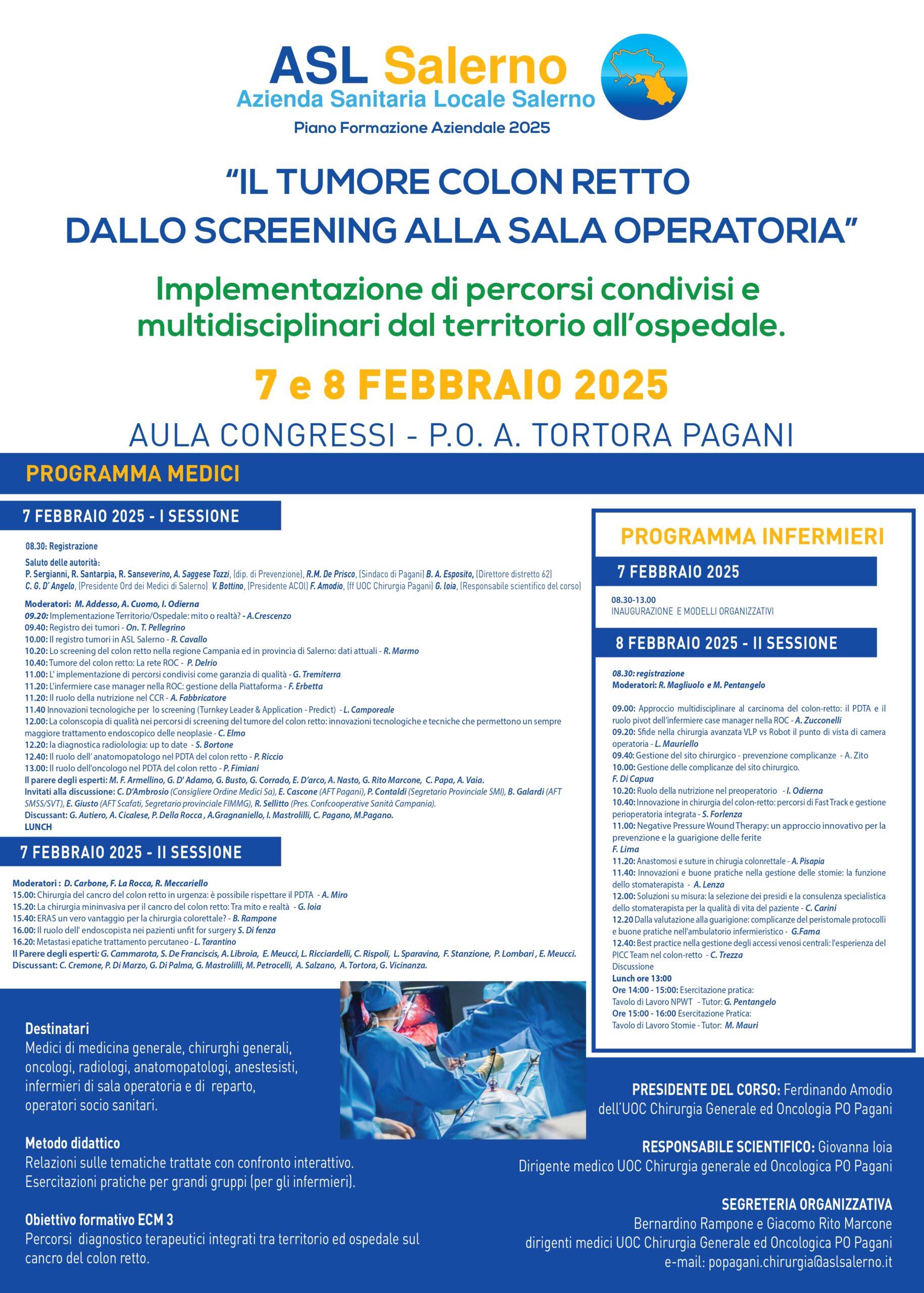 Pagani: Congresso Acoi – Asl su cancro colon retto, giornata di screening 