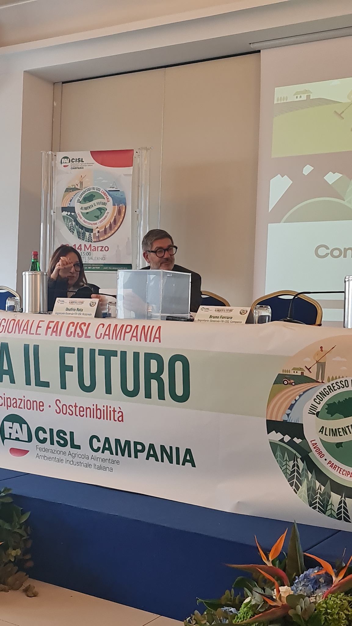 Salerno: VIII Congresso Fai-Cisl Campania, confermato Bruno Ferraro Segretario Generale