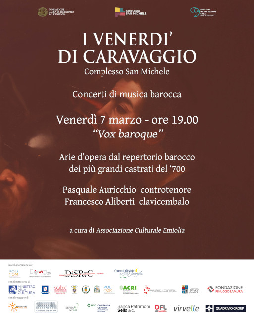 Salerno: Carisal “I Venerdì di Caravaggio”, concerto “Vox Baroque”