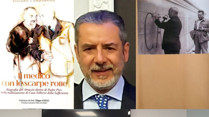 San Giovanni Rotondo: “Rotary Club”, presentato libro di Stefano Campanella su dott. Guglielmo Sanguinetti “Il medico dalle scarpe rotte”