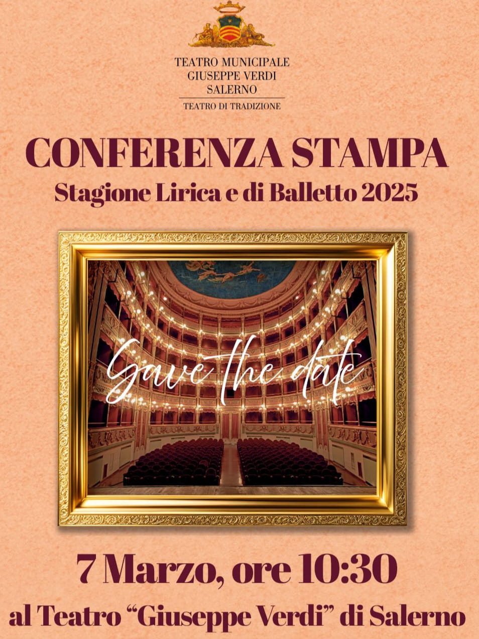 Salerno: stagione lirica e di balletto a Teatro “G.Verdi”, conferenza stampa