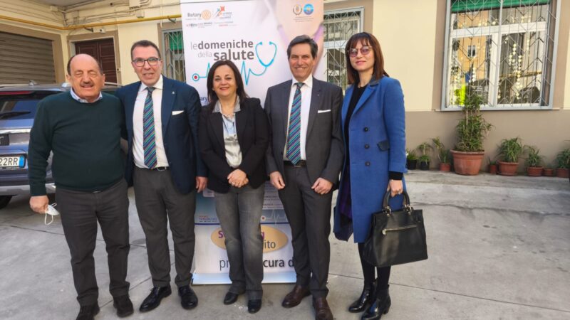 Salerno: Rotary-Rotaract, Domeniche della Salute, boom di visite gratuite