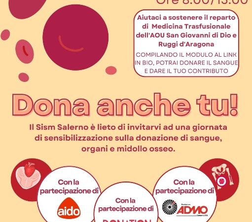 Baronissi: a Campus Giornata di sensibilizzazione su donazione organi