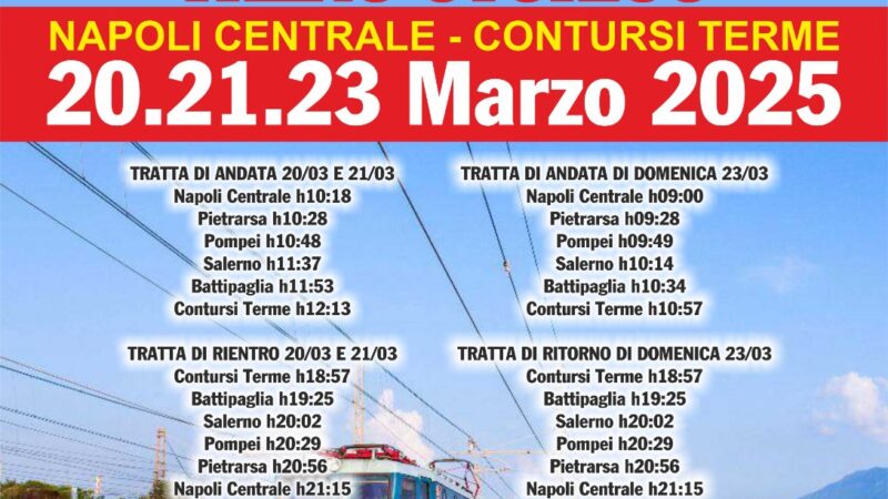 Contursi Terme: I Meeting dei Piccoli Borghi Termali a bordo del Treno Storico