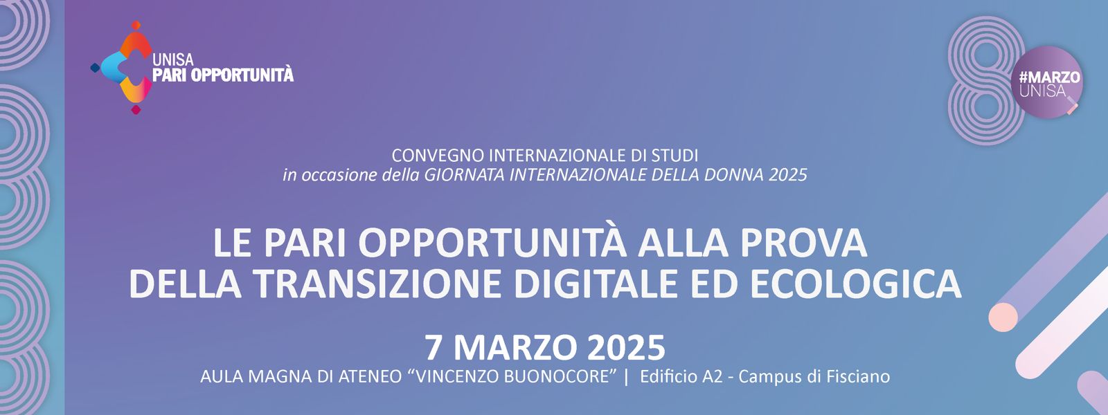 Salerno: Unisa, Giornata Internazionale della Donna “Pari Opportunità a prova di transizione digitale ed ecologica”