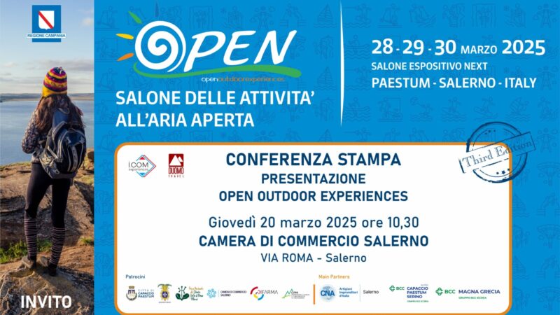 Salerno: III ediz. Open Outdoor Experiences, conferenza stampa