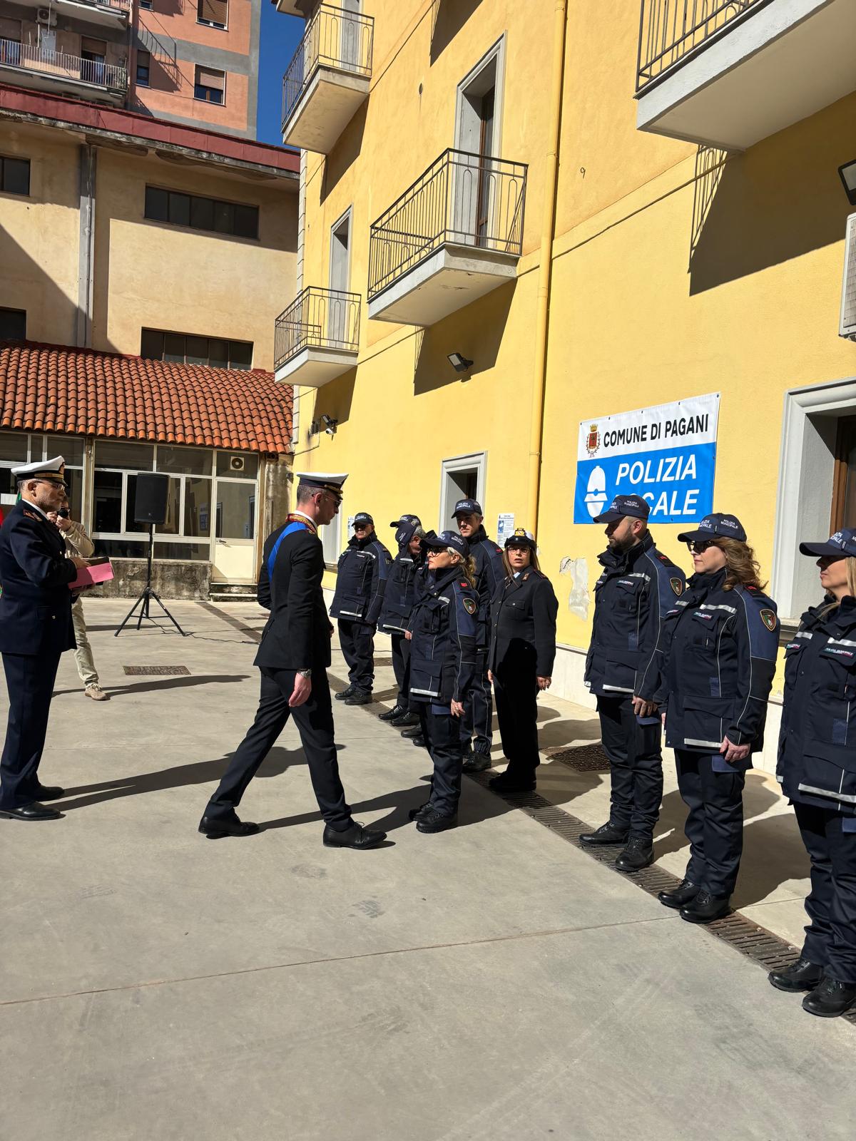 Pagani: giuramenti in Polizia Municipale e conferimenti di grado