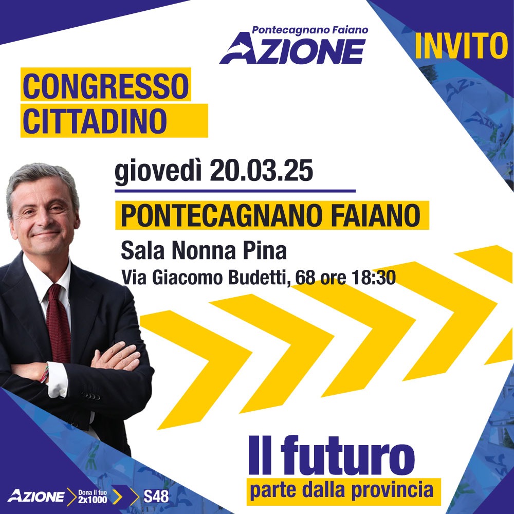 Pontecagnano Faiano: Azione, congresso cittadino, presentazione nuovo coordinamento