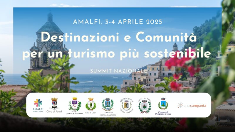 Amalfi: al via Summit nazionale per migliore gestione flussi turistici